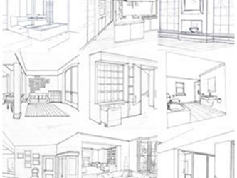 Sketches of rooms